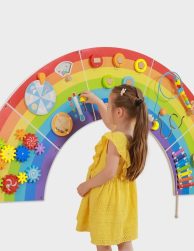 Montessori aktivitāšu sienas paneļu komplekts "Varavīksne" (162 cm x  81 cm)
