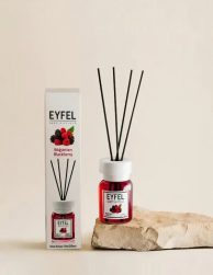 Ir uz vietas! Oriģināls EYFEL "Reed Diffuser Blackberry	/ Kazene" telpu smaržas difuzors 120 ml, mājas aromāts ar kociņiem, gaisa atsvaidzinātājs, telpu smaržas, aromaterapija