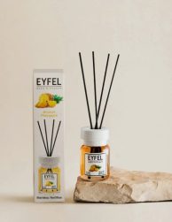 Ir uz vietas! Oriģināls EYFEL "Reed Diffuser Pineapple / Ananāss" telpu smaržas difuzors 120 ml, mājas aromāts ar kociņiem, gaisa atsvaidzinātājs, telpu smaržas, aromaterapija