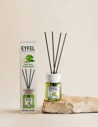 Ir uz vietas! Oriģināls EYFEL "Reed Diffuser Green apple / Zaļais ābols" telpu smaržas difuzors 120 ml, mājas aromāts ar kociņiem, gaisa atsvaidzinātājs, telpu smaržas, aromaterapija