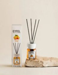 Ir uz vietas! Oriģināls EYFEL "Reed Diffuser Orange / Apelsīns" telpu smaržas difuzors 120 ml, mājas aromāts ar kociņiem, gaisa atsvaidzinātājs, telpu smaržas, aromaterapija